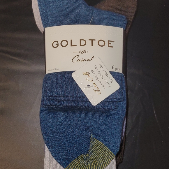 GOLD TOE Women's 6 pack Turn Cuff Multi Color Socks Size 9-11 fits shoe size 6-9 - Picture 4 of 6